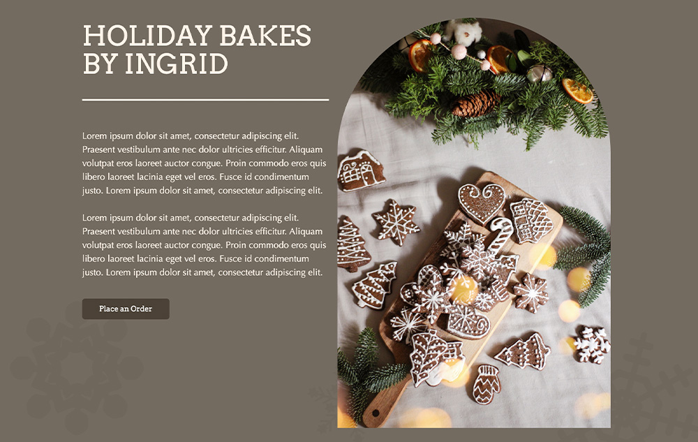 Sales Page Template for Baker preview