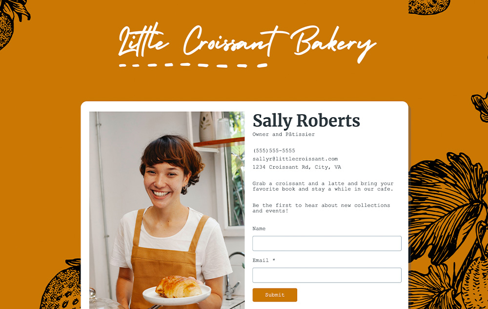 Virtual Business Card for Store Owners preview