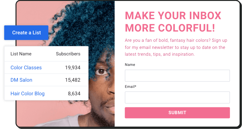 Hair Stylist's subscriber lists