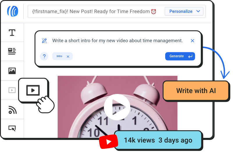 AI Writing Assistant in AWeber