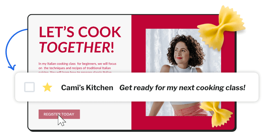 Email delivered to inbox