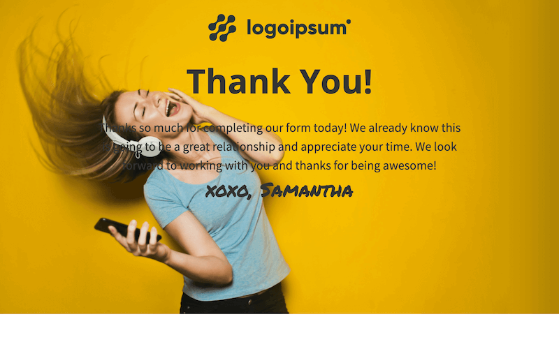 Upsell Thank You preview