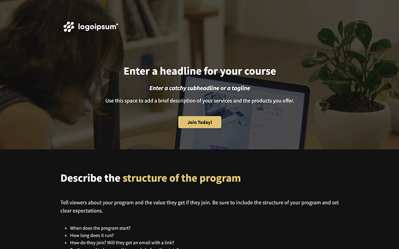 Weekly Course preview