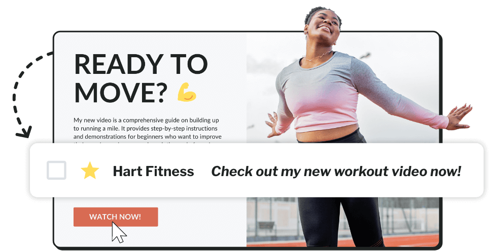 YouTuber's email in subscriber's inbox